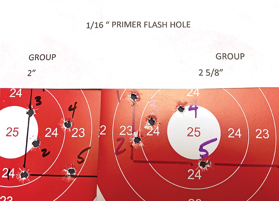 The vertical stringing in these groups was typical.